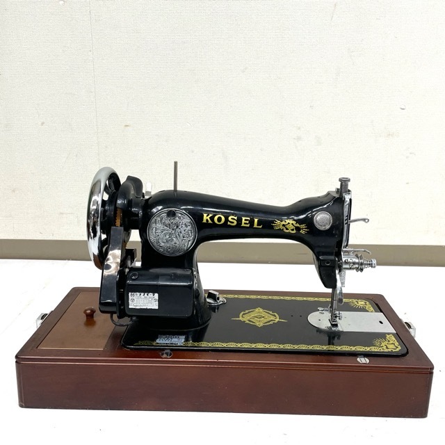 SHINCO シンコー アンティークミシン KOSEL コーセル SS1001 フットペダル付き 電動ミシン ミシンモーター 3M-903E 裁縫 レトロ K6370