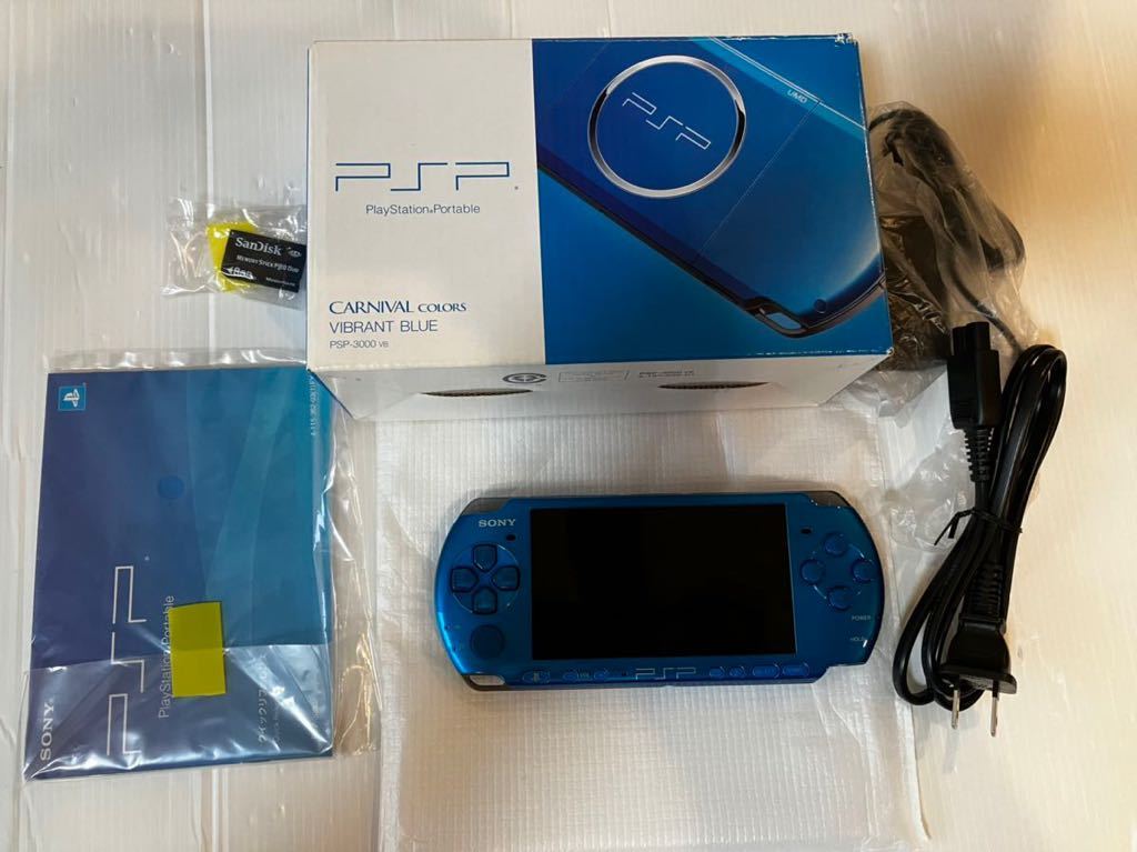 美品 SONY PSP-3000 バイブラントブルー