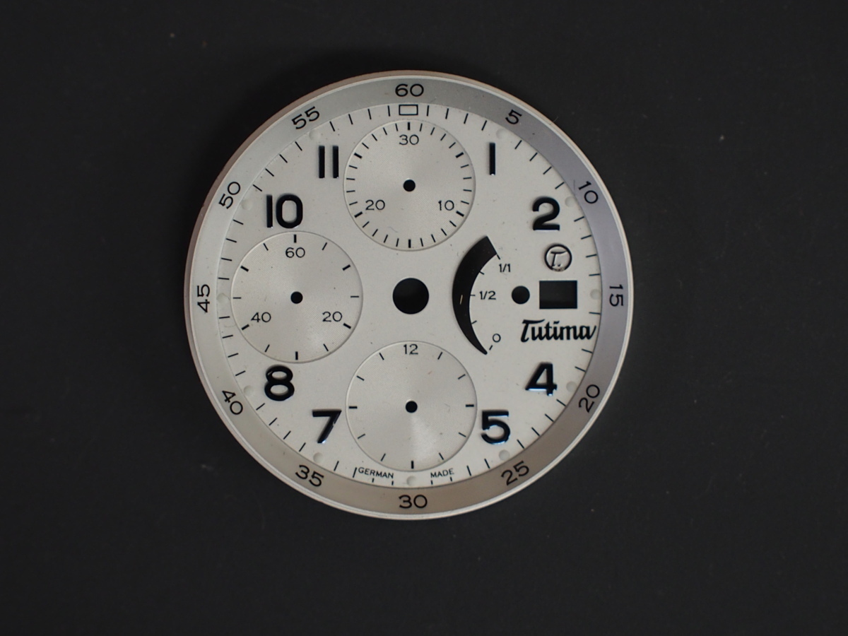 超特価激安の商品をすべて PR F2 Chronograph Flieger TUTIMA パワーリザーブ F2 クロノグラフ フリーガー チュチマ Ref:780-81 管理No.6987 ダイヤル 文字盤 チュチマ