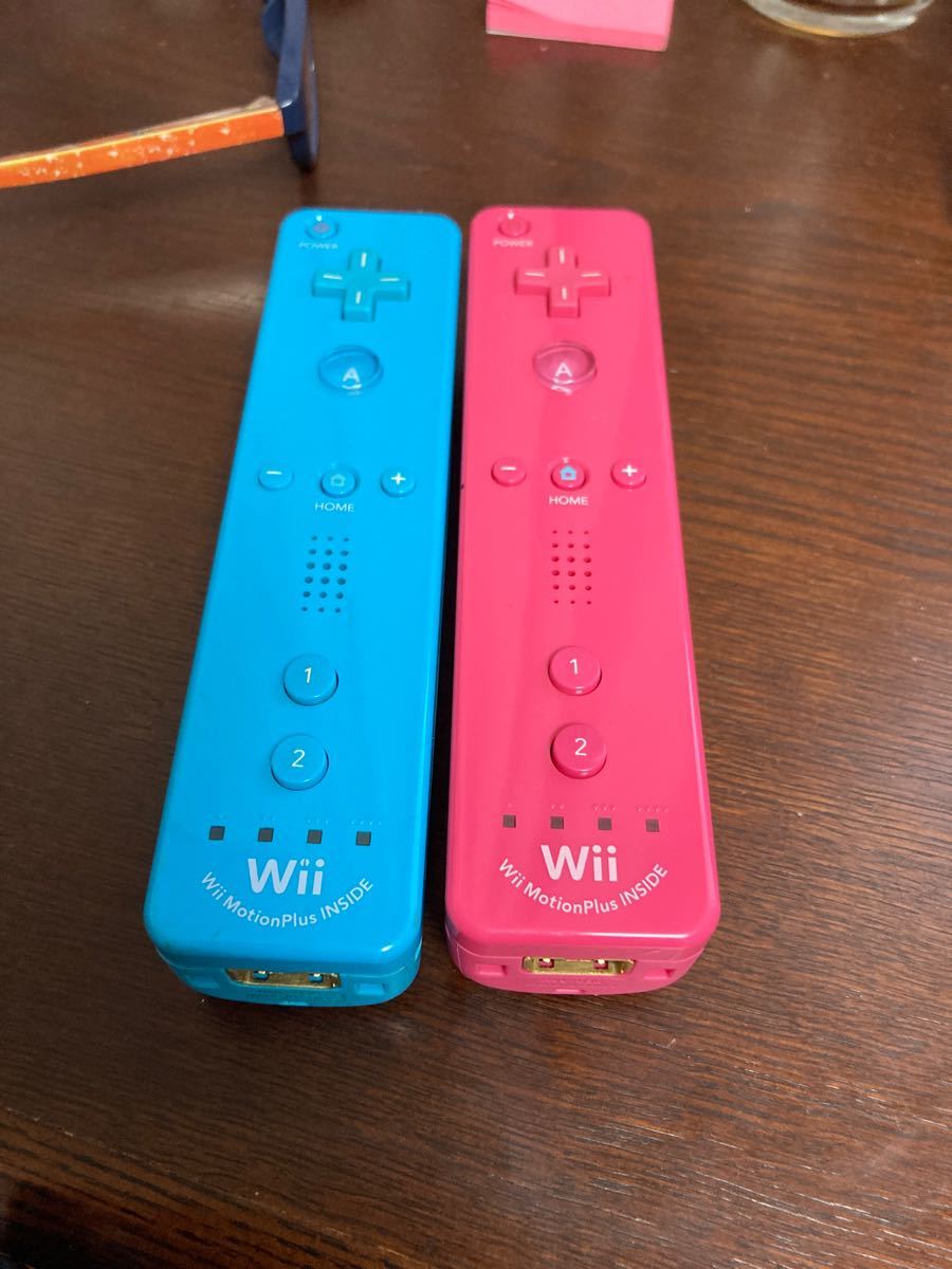 Wii WiiU用 リモコンプラスセット　ブルー ピンク