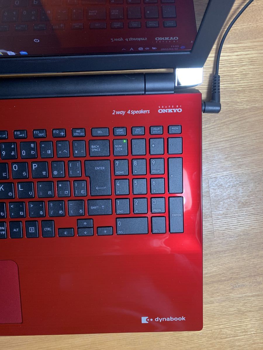 赤いdynabook☆2018春モデル☆第8世代☆T75/FR☆i7-8550U☆新品SSD/1TB