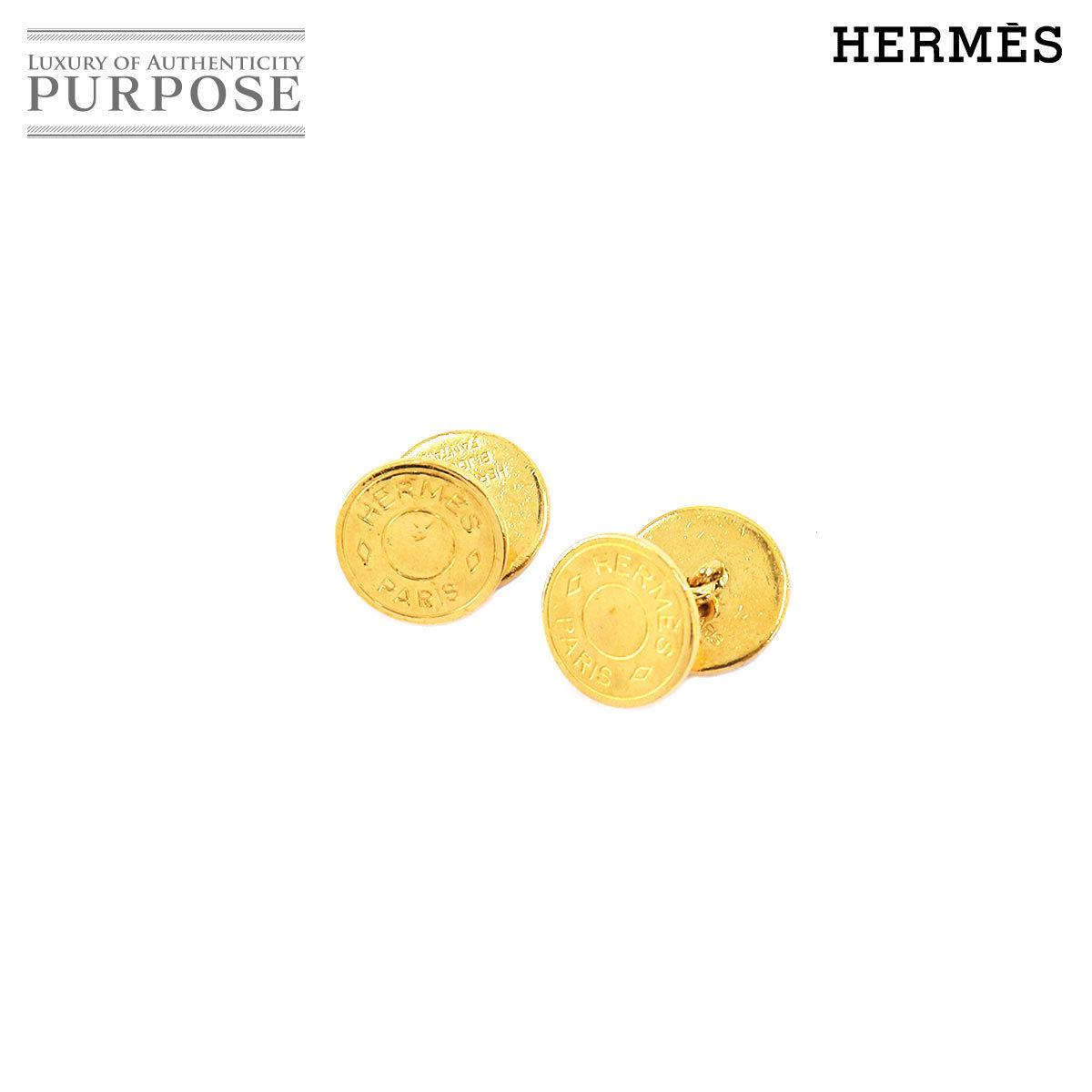 エルメス HERMES セリエ カフス ゴールド ラウンド型 エルメス HERMES セリエ カフス ゴールド ラウンド型