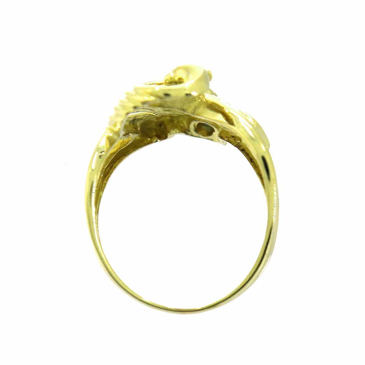 高品質の人気 K18 ダイヤ0.04ct 12号 3.6g リング 指輪 18金 ゴールド