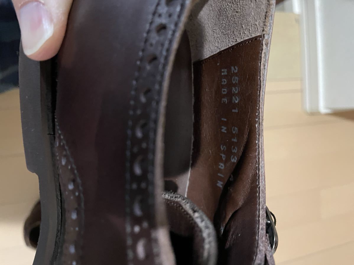 ヒルトン ストレート24.5cm 濃茶 ドレス ビジネス 新品 未使用 革靴