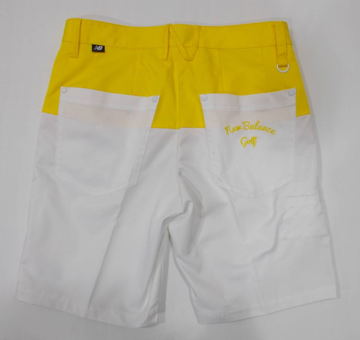 * первоклассный товар *New balance половина Golf брюки. белый & желтый [ размер 3. измерения размер. талия примерно 76cm] клик post 185 иен *
