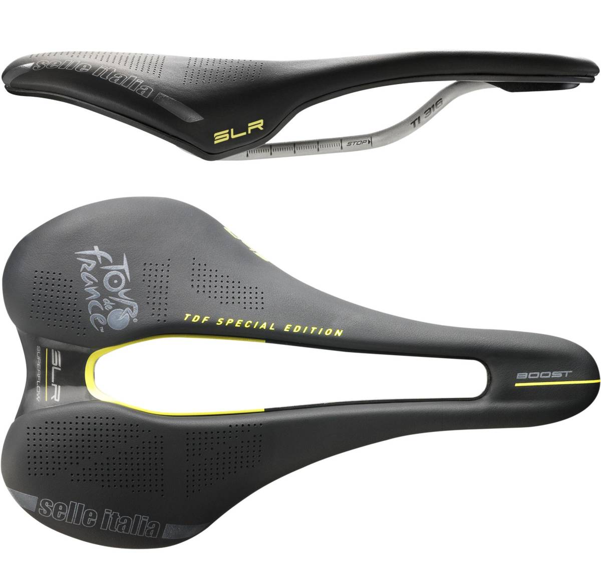 新品 SELLE ITALIA SLR BOOST SUPERFLOW TDF Ti316レール S3(130mm X