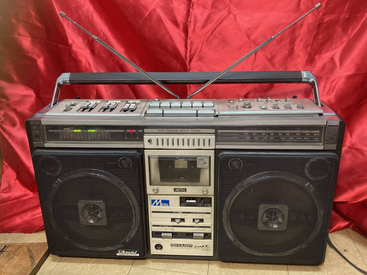SHARP ラジオ付きステレオテープレコーダー GF-508SB ジャンク品 