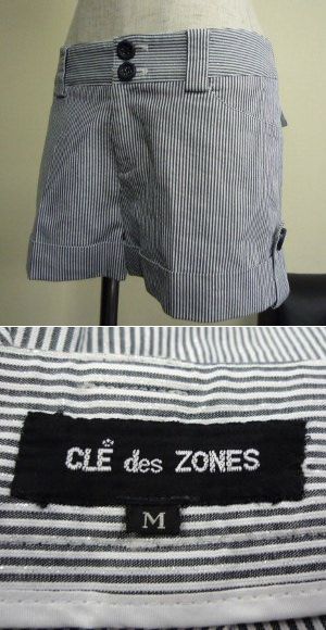 ◆　CLE des ZONES　クレデゾーン　ショートパンツ　サイズＭ　◆_画像3