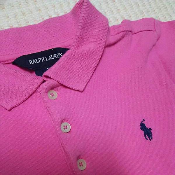 ラルフローレン 半袖ポロシャツ サイズ5 ピンク_画像2