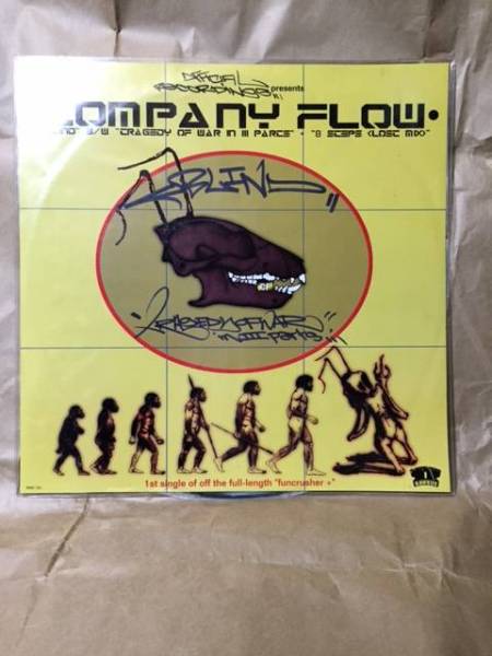 12inch COMPANY FLOW/Blind B/W Tragedy Of War In III Parts / 8 Steps (Lost Mix) El-P BIG JUSS MR.LEN HipHop アングラ 中古レコード_画像1