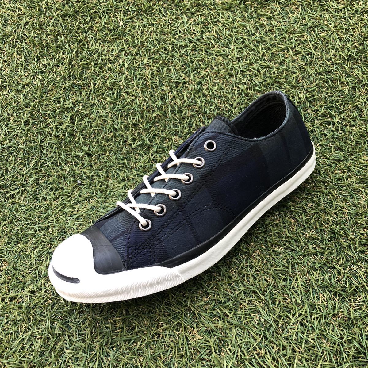 美品24 5 converse JACK PURCELL DRESS-TARTANコンバース ジャック