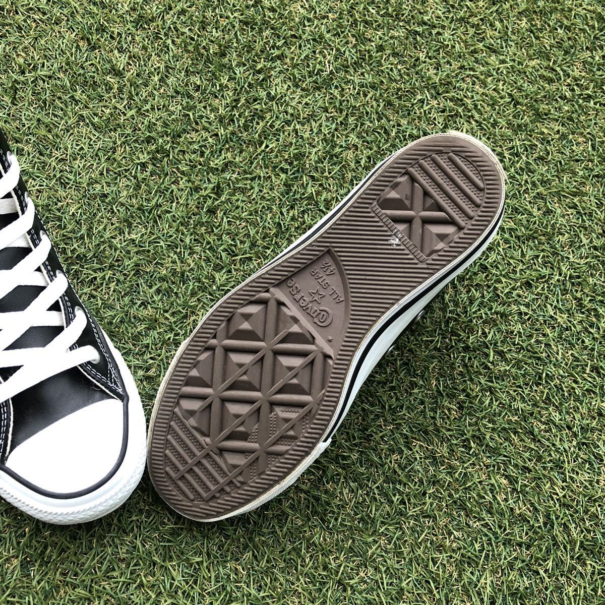美品23.5 converse LE ALL STAR HI レザー オールスター ハイ H236