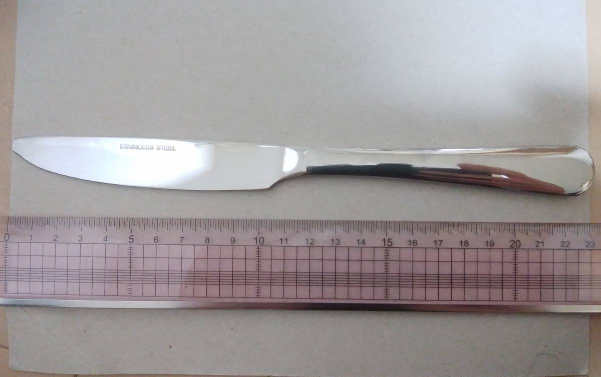 [ новый товар ][ не использовался товар ] серебряный цвет серебряный нержавеющая сталь столовый нож 23cm