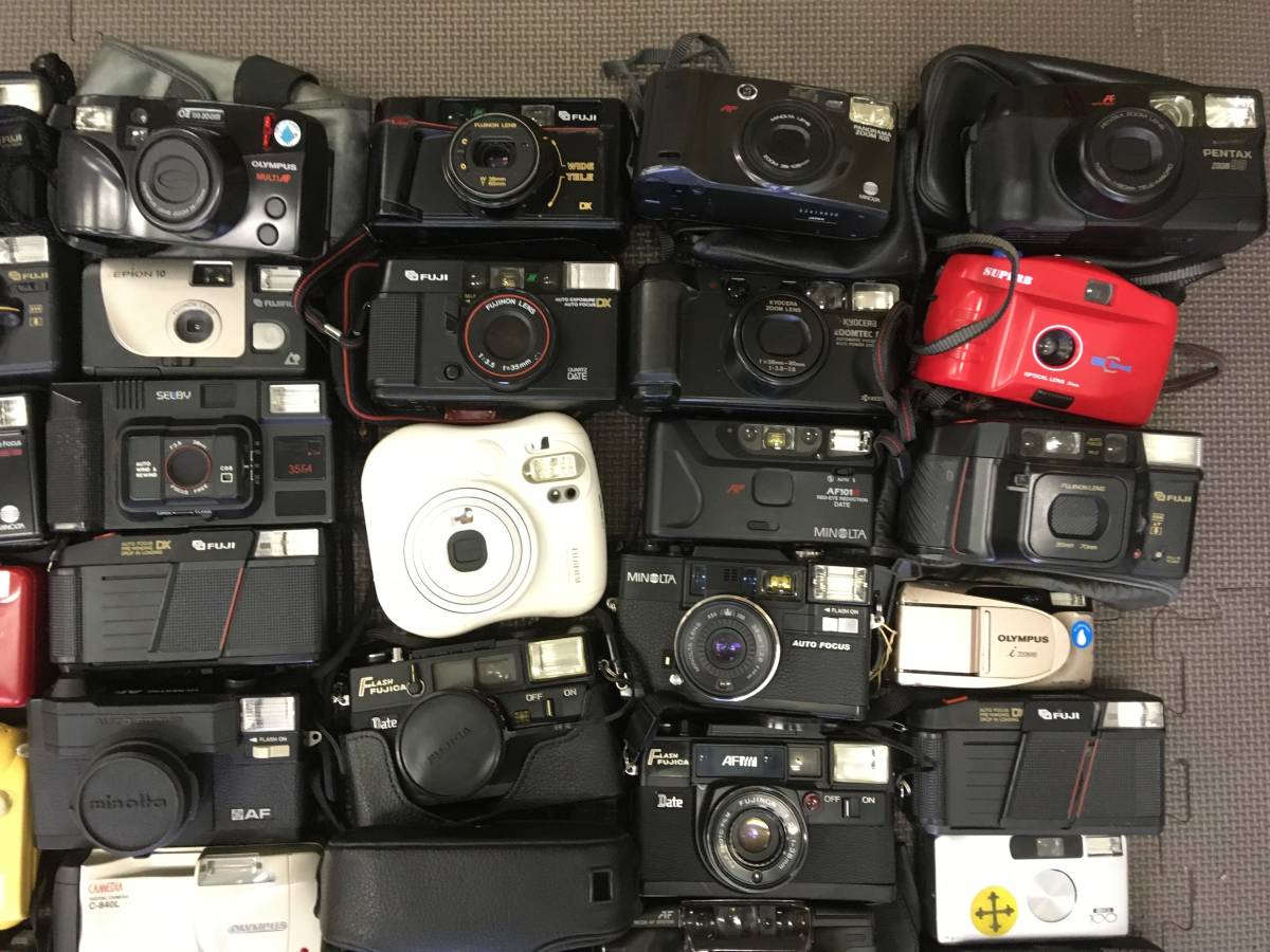 【コンパクトカメラ大量まとめ】 Konica Fuji Olympus リコー など セット ジャンク D34_画像3