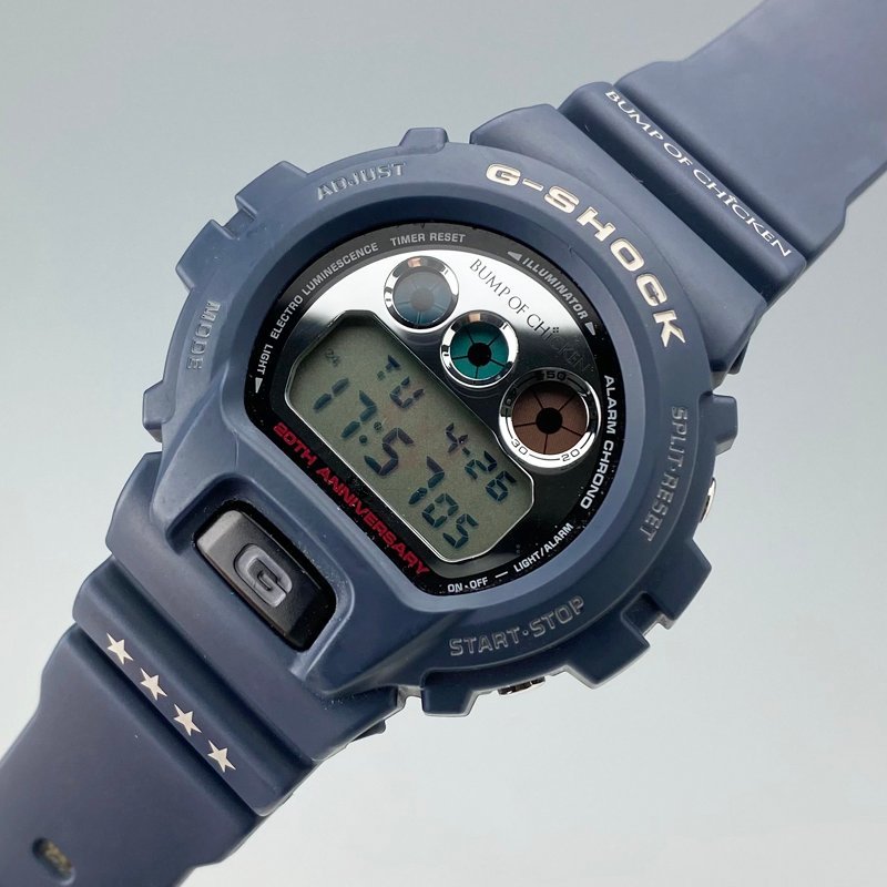 Bump Of Chicken 結成周年記念 Casio G Shock Dw 6900fs バンプオブチキン Gショック ネイビー コラボレーションモデル 売買されたオークション情報 Yahooの商品情報をアーカイブ公開 オークファン Aucfan Com