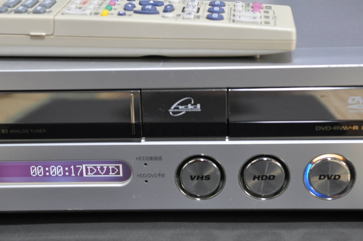 Yahoo!オークション - 再生確認OK シャープ DV-TR11 VHS/DVD/HDD Yahoo!オークション - 再生確認OK シャープ DV-TR11 VHS/DVD/HDD