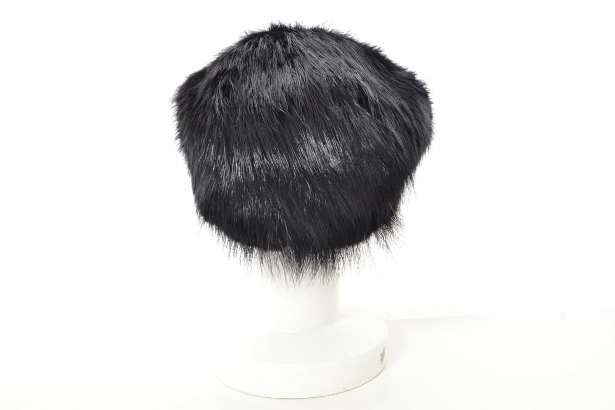  beautiful goods EMILIO PUCCI beaver fur hunting cap? black Emilio Pucci KL4QKSUB16