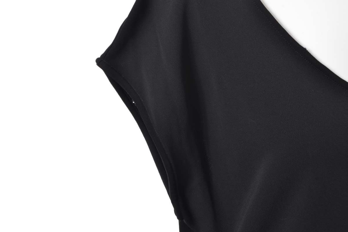 美品 Maison Margiela レーヨン ロング ドレス 40 ブラック メゾン マルジェラ KL4Q2C2H48_画像7