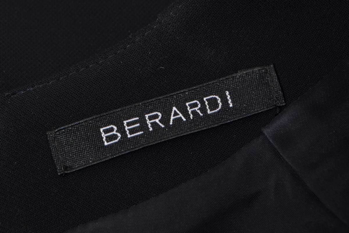 美品 BERARDI バックジップ ジャージー ワンピース 00 ブラック ベラルディ KL4Q2CQH48_画像8