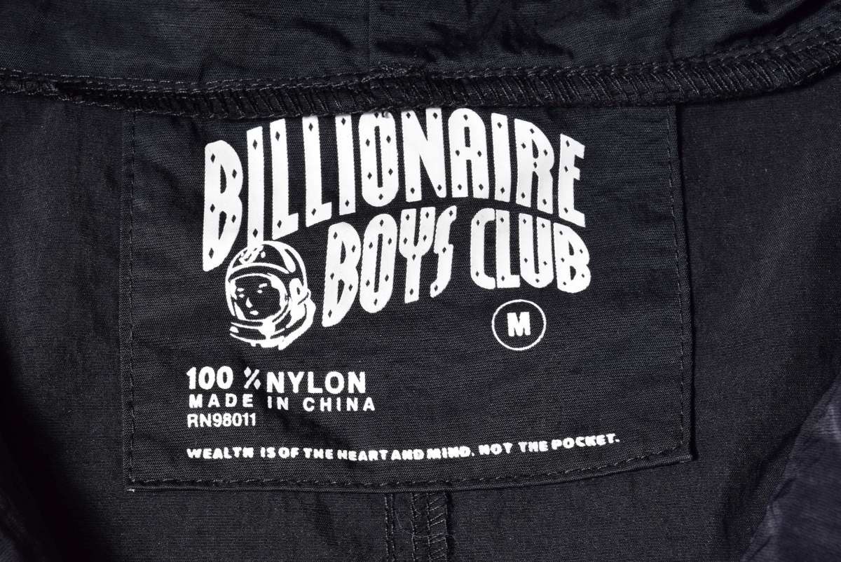 美品 Billionaire Boys Club BB テックフードジャケット M ブラック ビリオネアボーイズクラブ KL4QCQPC55_画像8