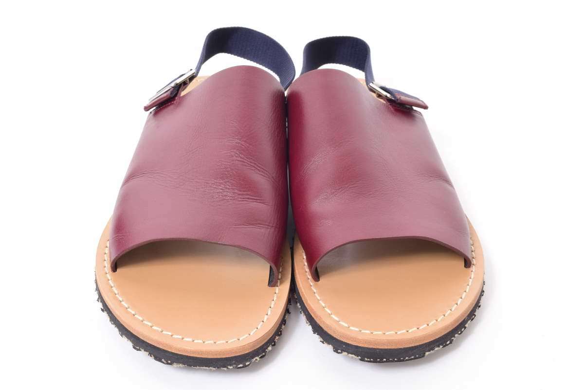  unused MARNIbai color leather sandals 44/29cm bordeaux Marni KL4QBSAU62