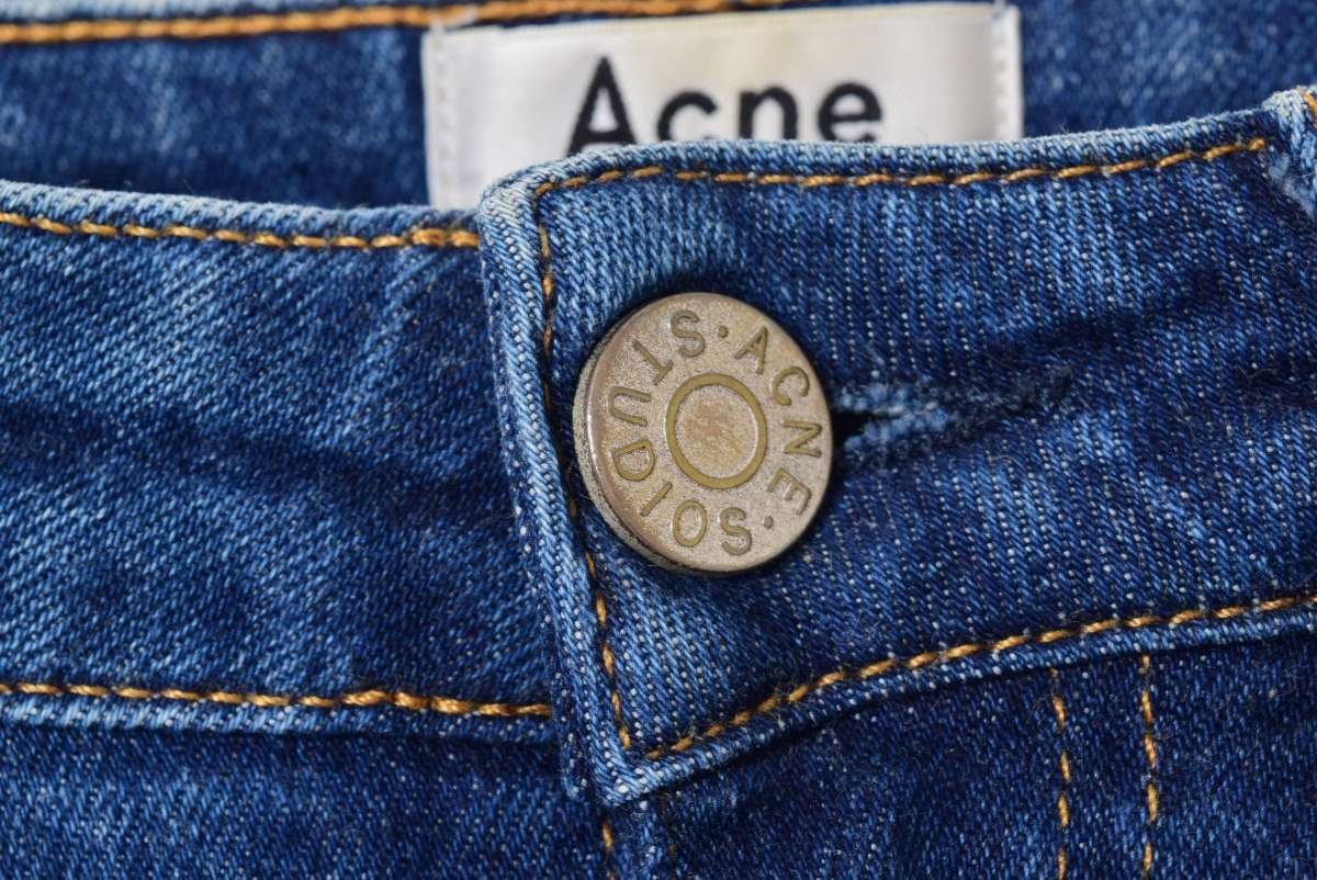  прекрасный товар ACNE STUDIOS SKIN 5 USED BLUE стрейч джинсы 26 голубой Acne s Today oz KL4QBCBL60