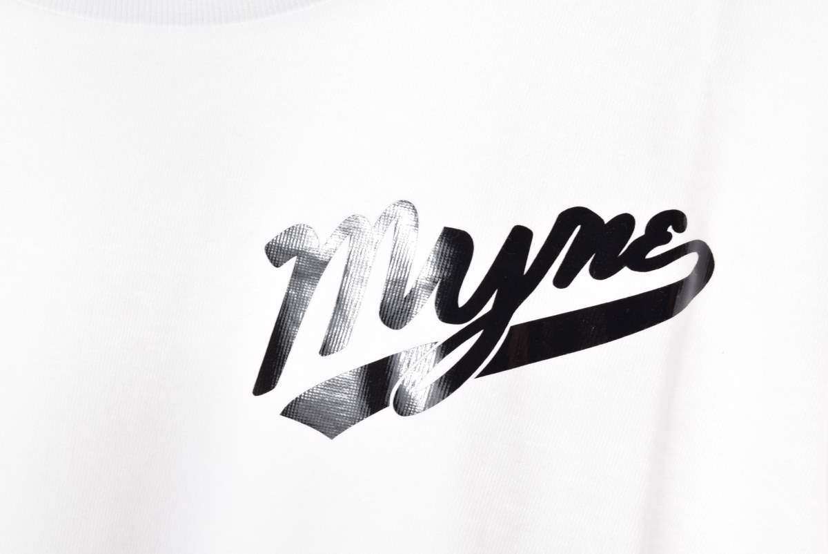 未使用 MYne プリント Tシャツ S ホワイト マイン KL4QSBUP73_画像7