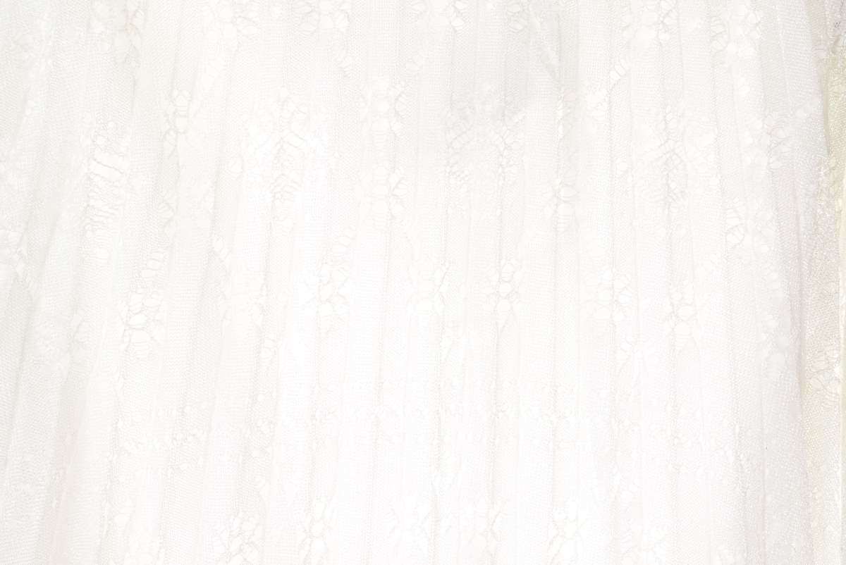 美品 Mame Kurogouchi ラッピング レース ニット スカート 1 ホワイト マメクロウゴウチ KL4QSQSB76_画像5