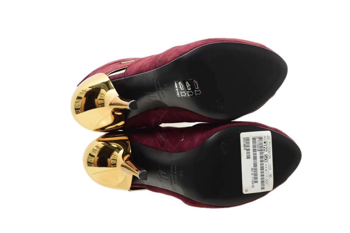 未使用 Giuseppe Zanotti Design NANA 105 PINOT スエードパンプス 35 パープル ジュゼッペザノッティデザイン KL4CKLQ214_画像6