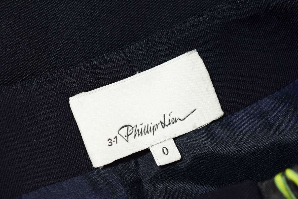  beautiful goods 3.1 Phillip Lim design switch wool skirt 0 navy s Lee one Philip rim KL4CKSUP13