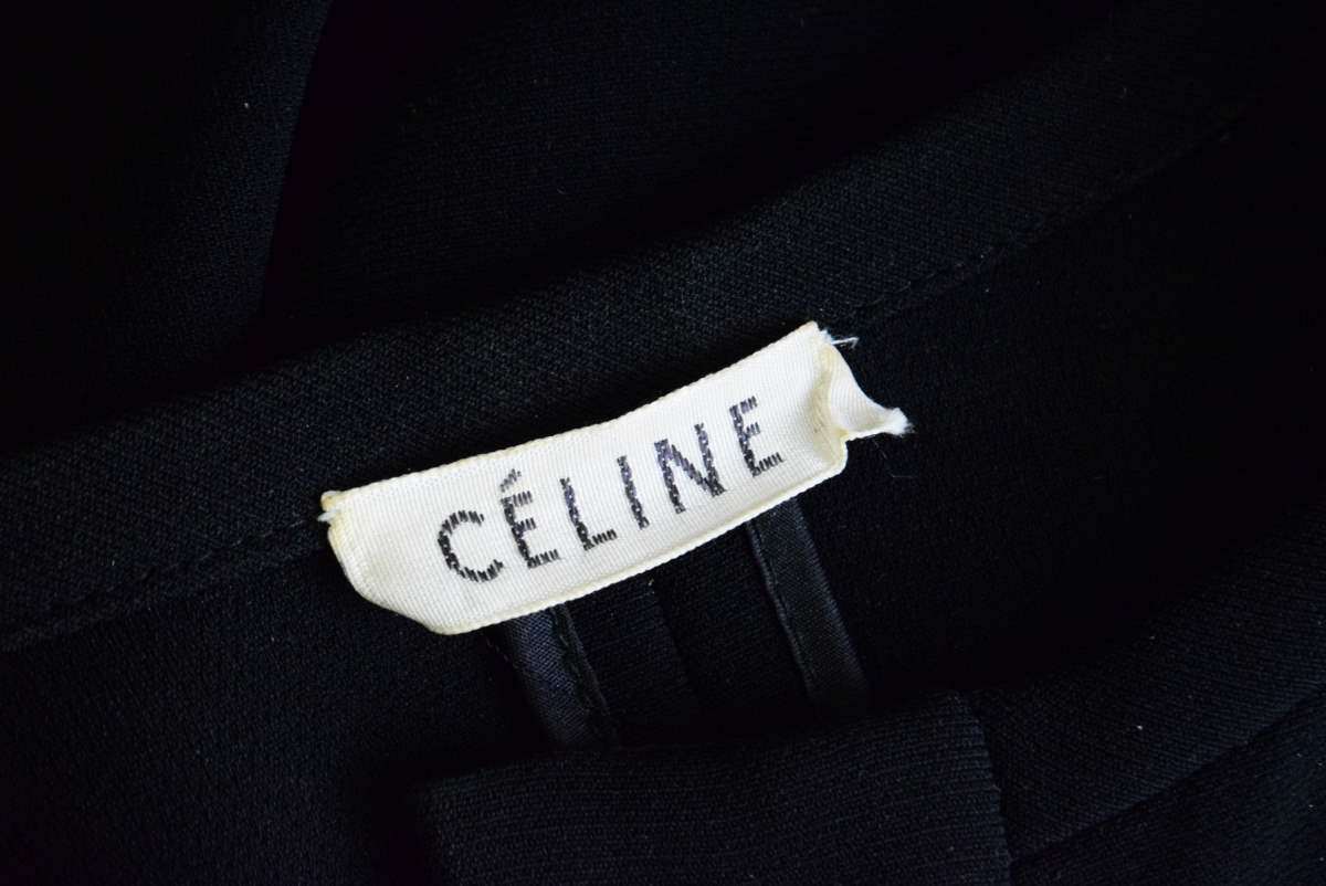 CELINE マイクロ ミニ ドレス ワンピース 36 ブラック セリーヌ KL4CQHL240_画像8