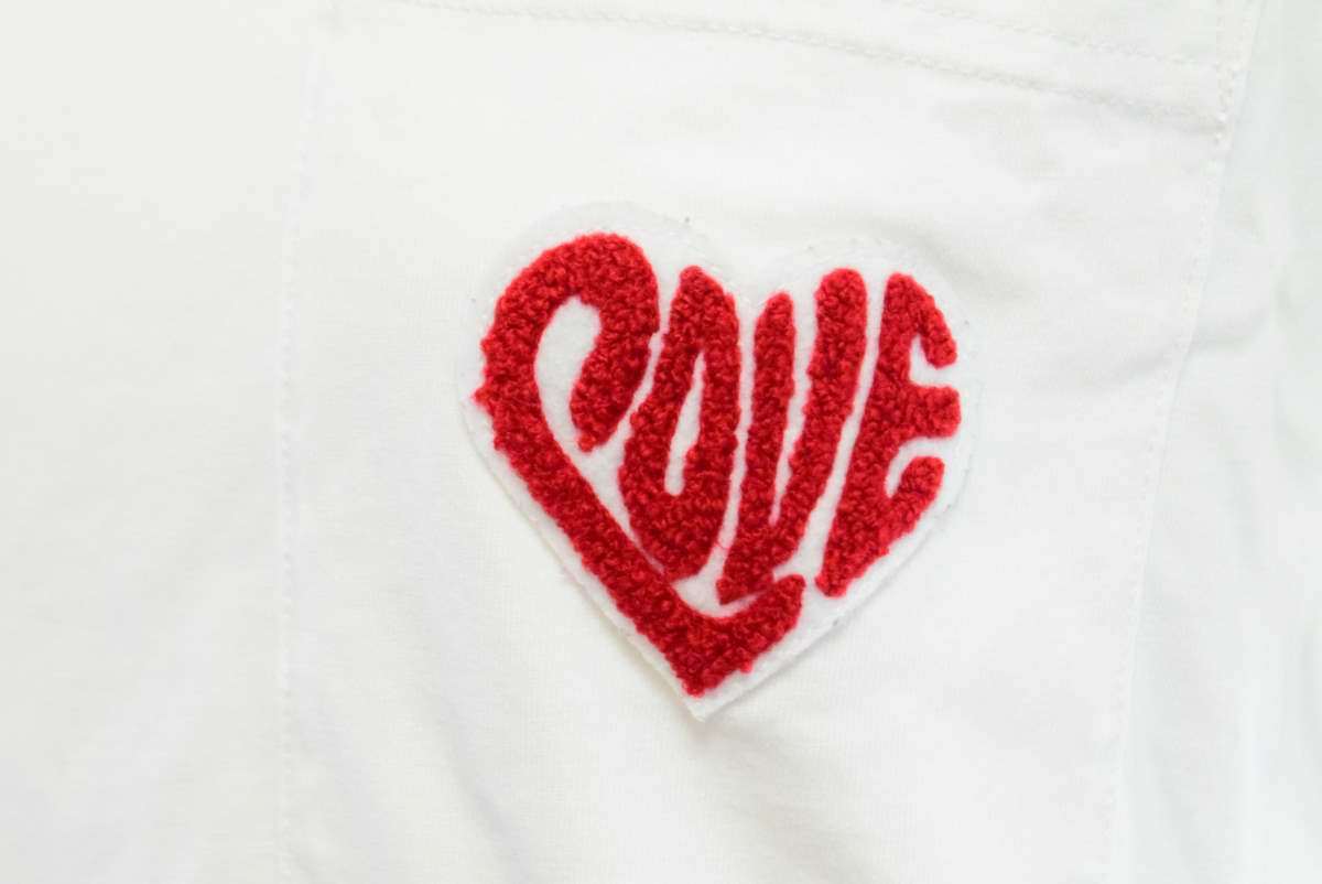 美品 MICHAEL KORS Watch Hunger Stop 2020 LOVE Tシャツ XXS ホワイト マイケルコース KL4C2K2L50_画像4