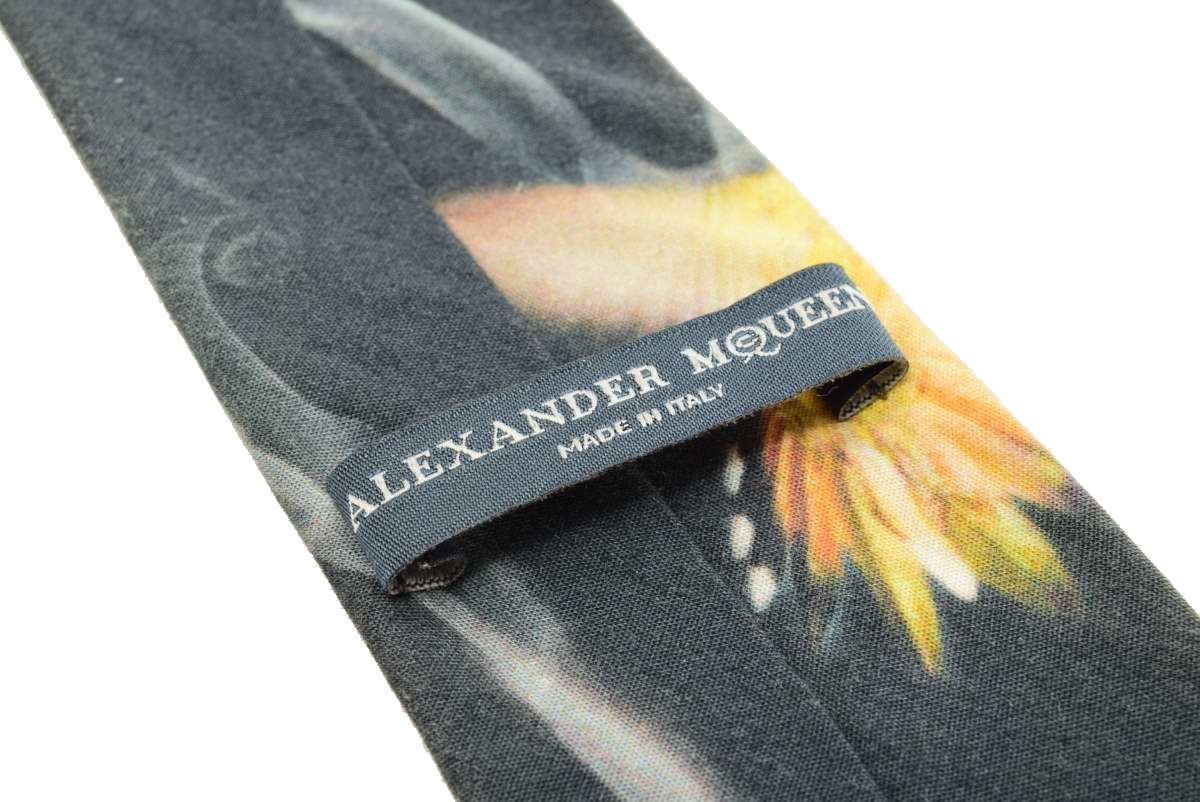 Alexander McQueen バード プリント ネクタイ ONE SIZE マルチ アレキサンダーマックイーン KL4CQPAK41_画像6