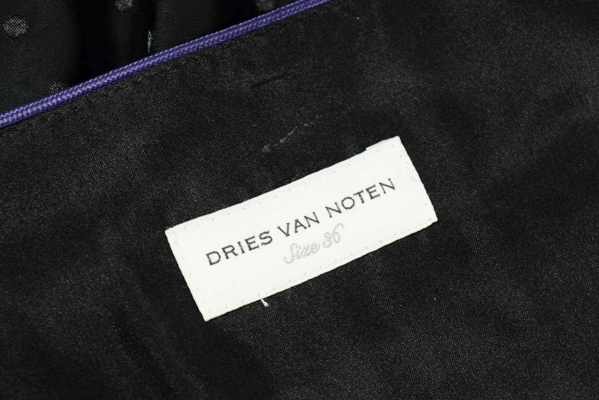 DRIES VAN NOTEN принт переключатель точка длинное платье One-piece 36 черный Dries Van Noten KL4CPBCA39