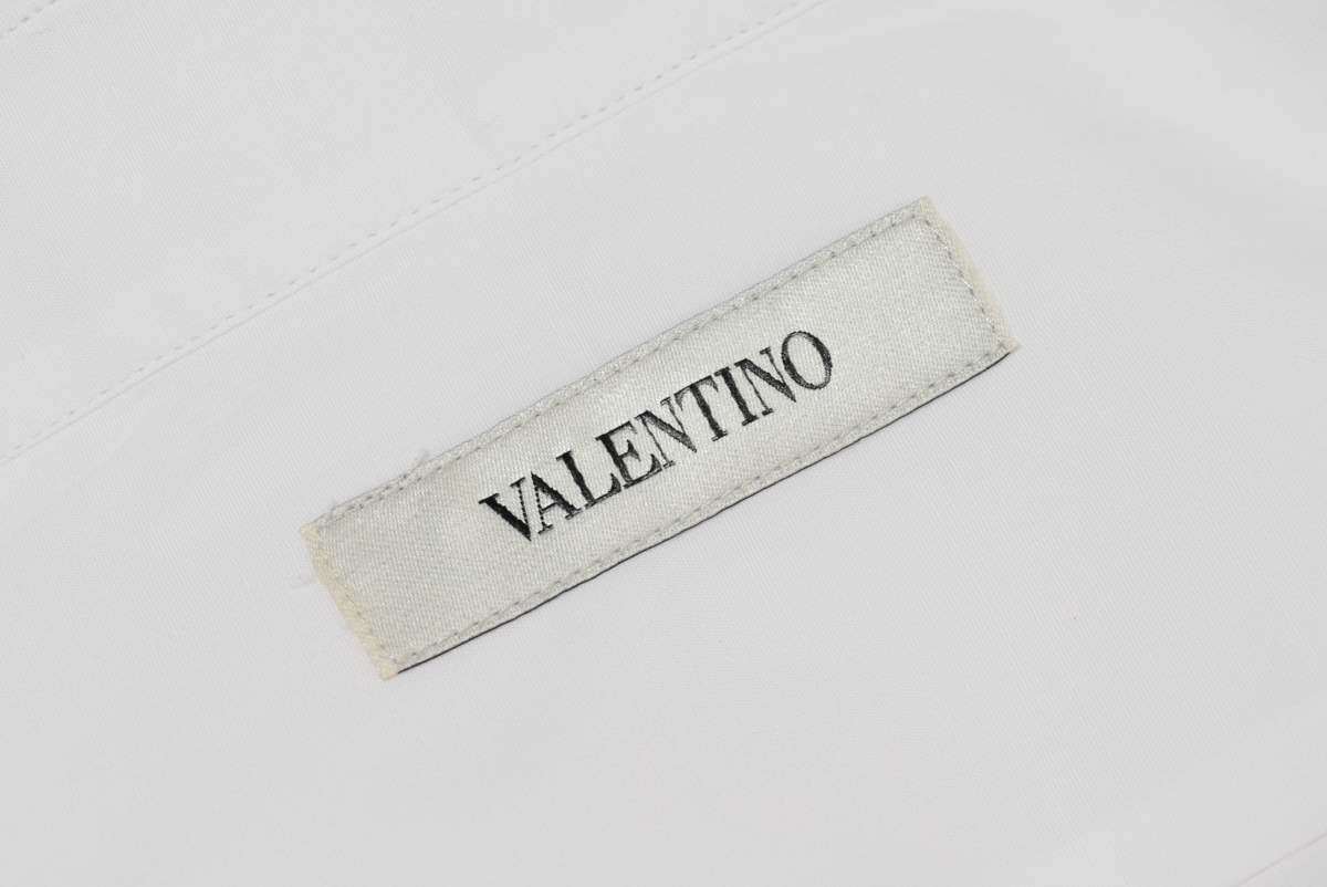 美品 VALENTINO コットン ドレスシャツ 39 ホワイト ヴァレンティノ KL4CUBQU22_画像6