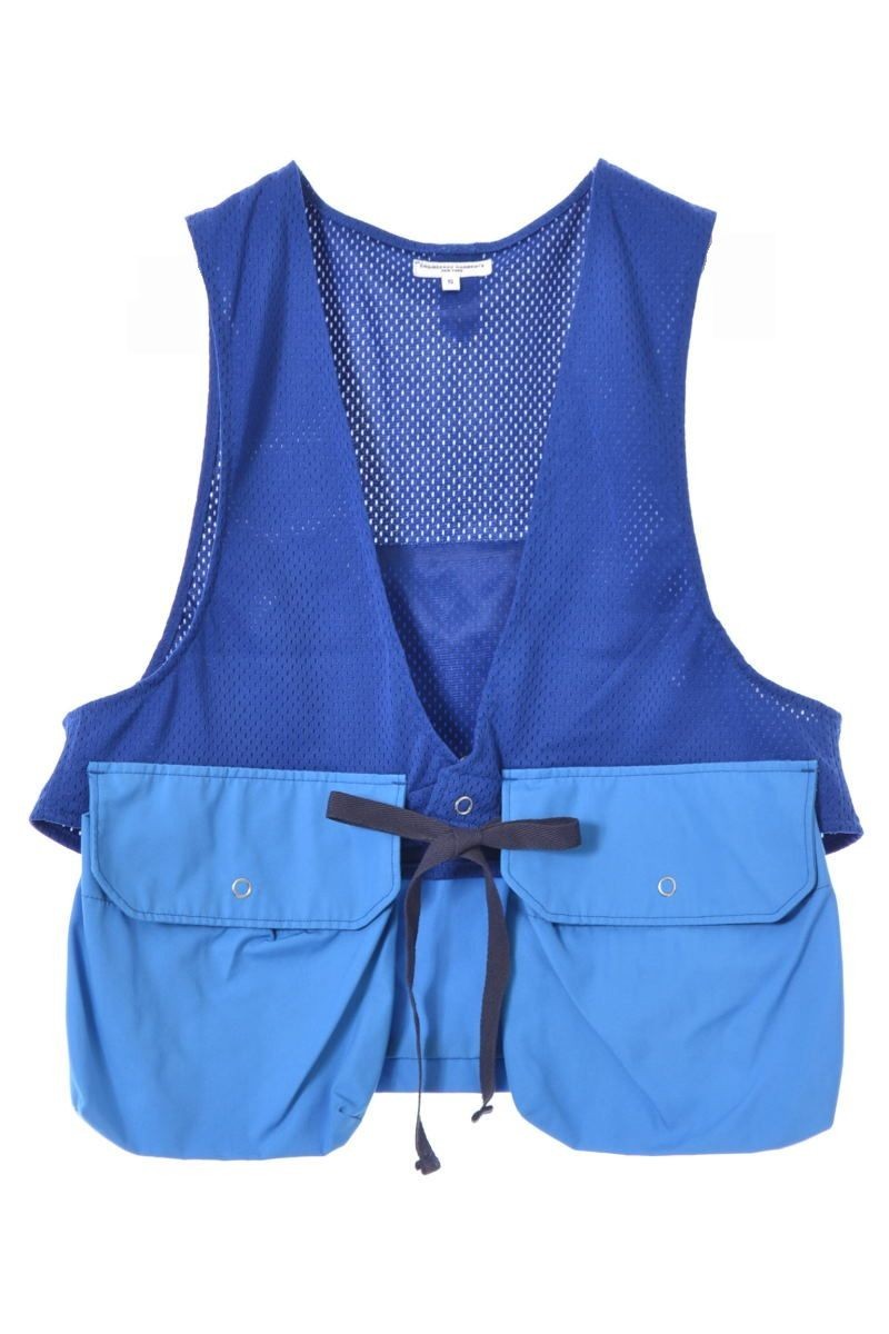 美品 Engineered Garments Foｗl Vest-8.5oz Pro Mesh S ブルー エンジニアードガーメンツ KL4QPQL230_画像1