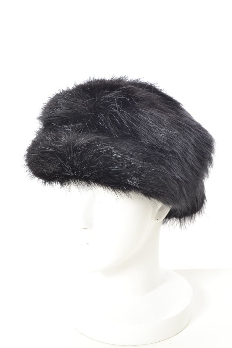  beautiful goods EMILIO PUCCI beaver fur hunting cap? black Emilio Pucci KL4QKSUB16