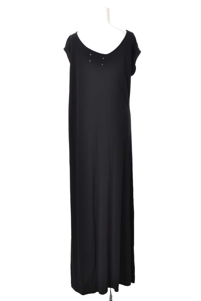 美品 Maison Margiela レーヨン ロング ドレス 40 ブラック メゾン マルジェラ KL4Q2C2H48_画像2