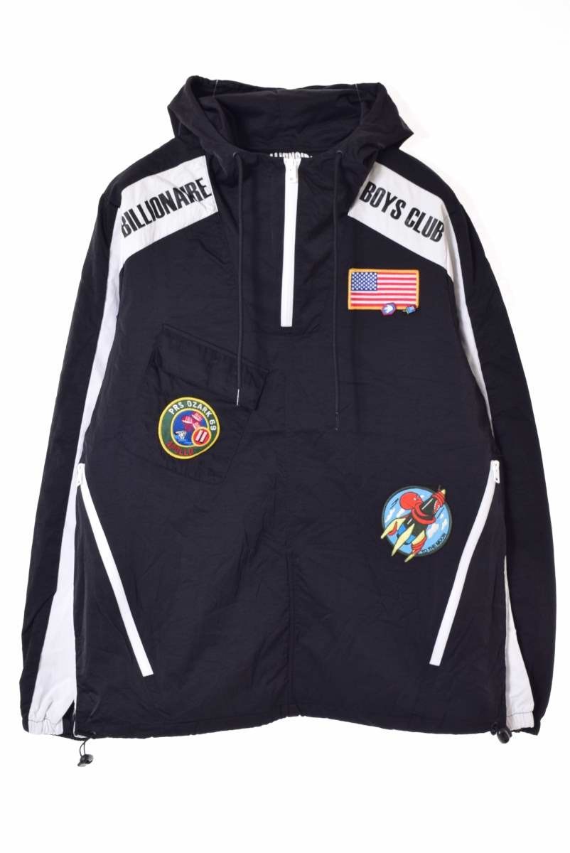 美品 Billionaire Boys Club BB テックフードジャケット M ブラック ビリオネアボーイズクラブ KL4QCQPC55_画像1