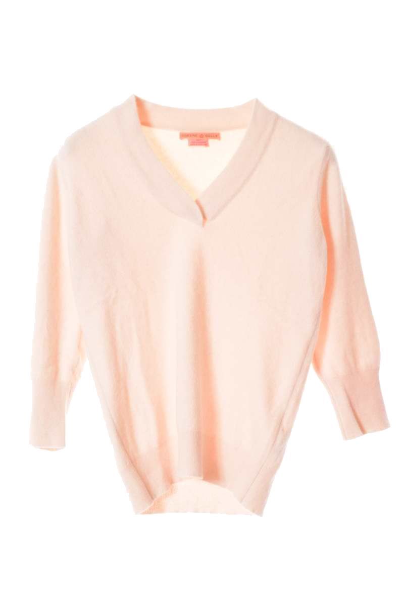 美品 QUEENE BELLE KL4QSQCL70 S アイボリー クイーンアンドベル 期間限定早割 COMME スコットランド製 ピュアカシミヤ100ニット GARÇONS des ニット/セーター