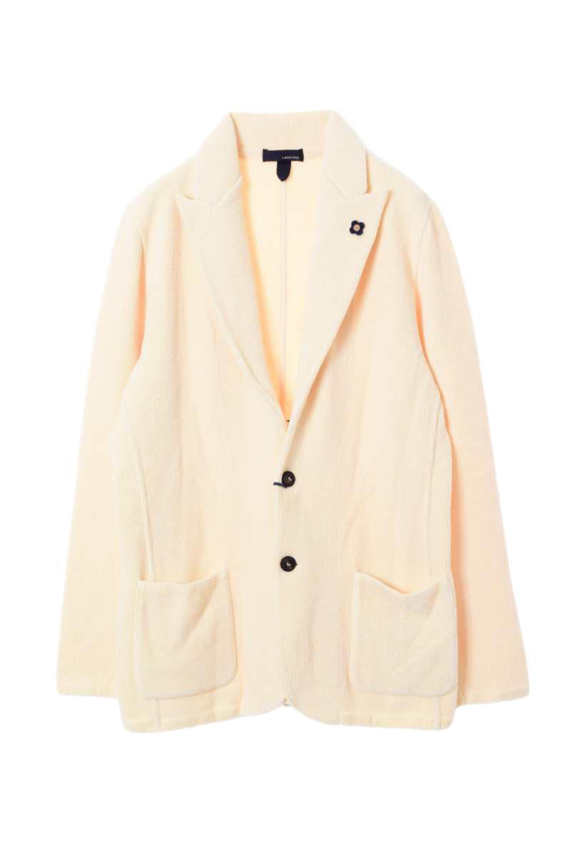 新しいブランド L ジャケット ニット コットン混 LARDINI 美品 ライト
