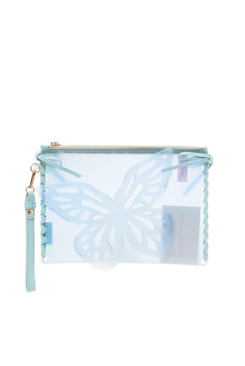  unused SOPHIA WEBSTER Flossy Butterfly PVC clutch bag ONE SIZE blue sophia we booster KL4CPKPA39