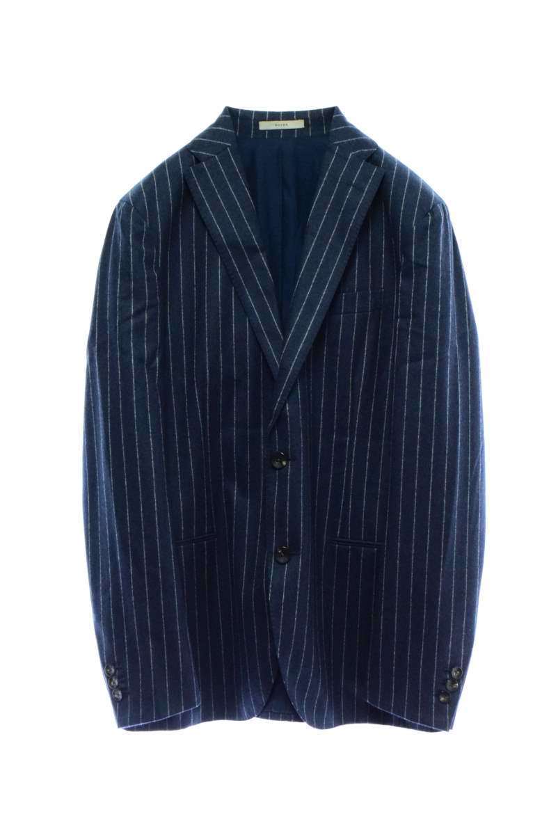 美品 BOGLIOLI DOVER ストライプ ウール 段返り三つボタン