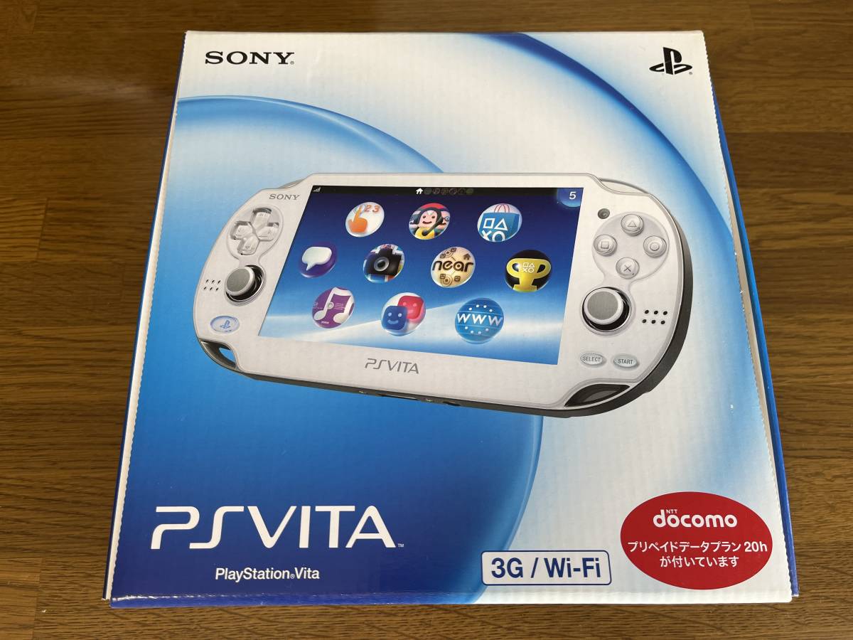 PS Vita PCH-1100 AB02 クリスタルホワイト 3G/Wi-Fi 未使用品