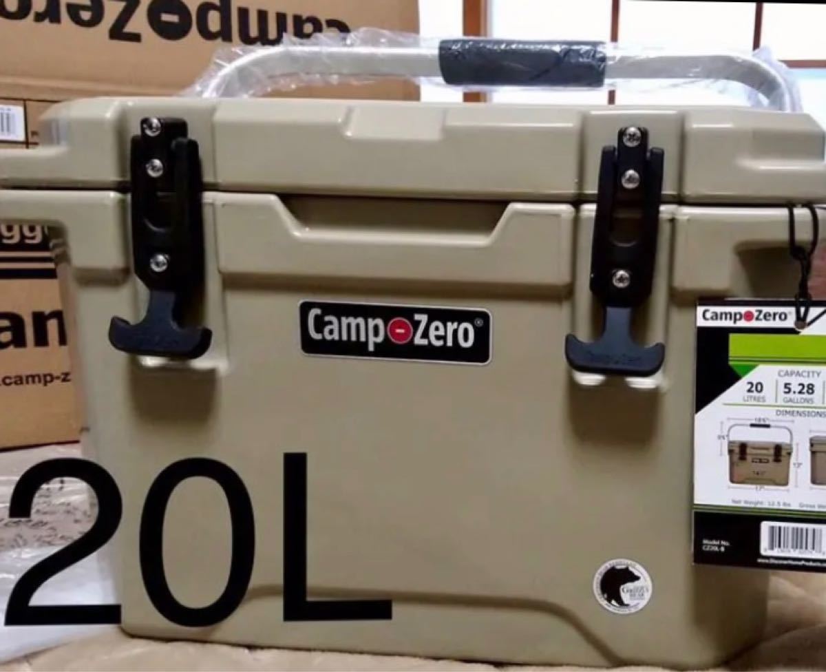 キャンプゼロ 20L ロトモールドクーラーボックス ベージュ新品