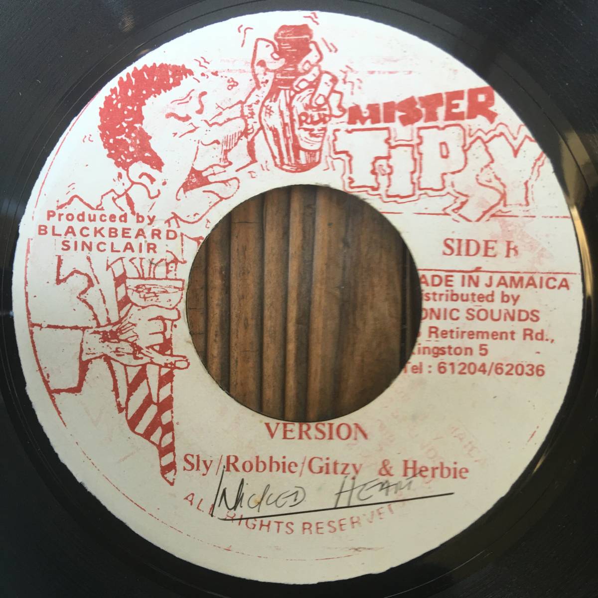 ★送料込み！1993！FANCY MAKE UP cover + Ninja！【Freddie McGregor & Ninjaman - Wicked Heart】7inch Mister Tipsy JA Original！