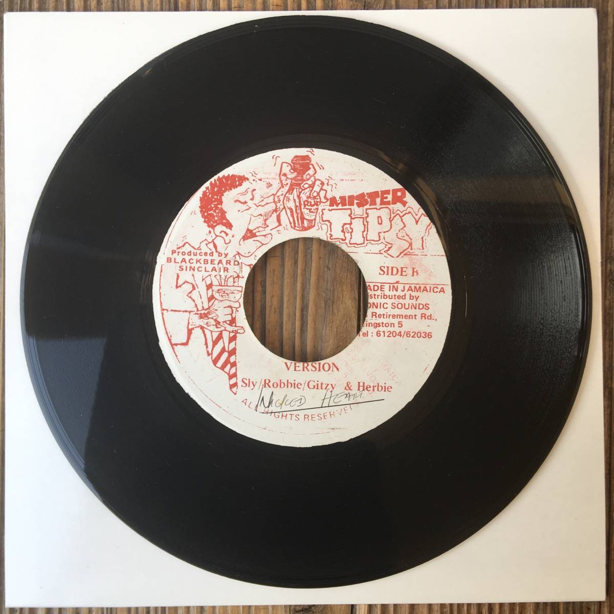 ★送料込み！1993！FANCY MAKE UP cover + Ninja！【Freddie McGregor & Ninjaman - Wicked Heart】7inch Mister Tipsy JA Original！