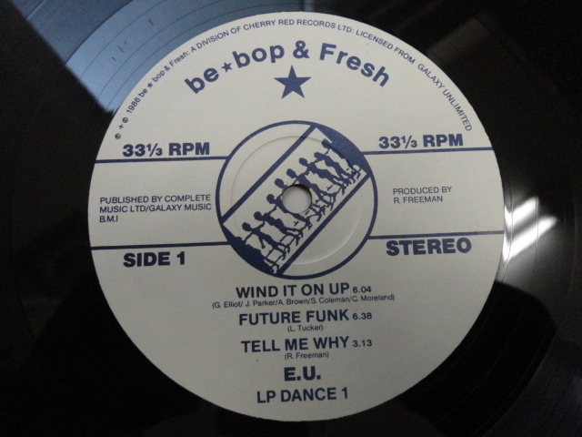 E.U. - Future Funk ファンキーGO-GO LP 名曲多数 Crankin' At The Go Go / Wind It On Up / Tell Me Why 収録　視聴_画像3