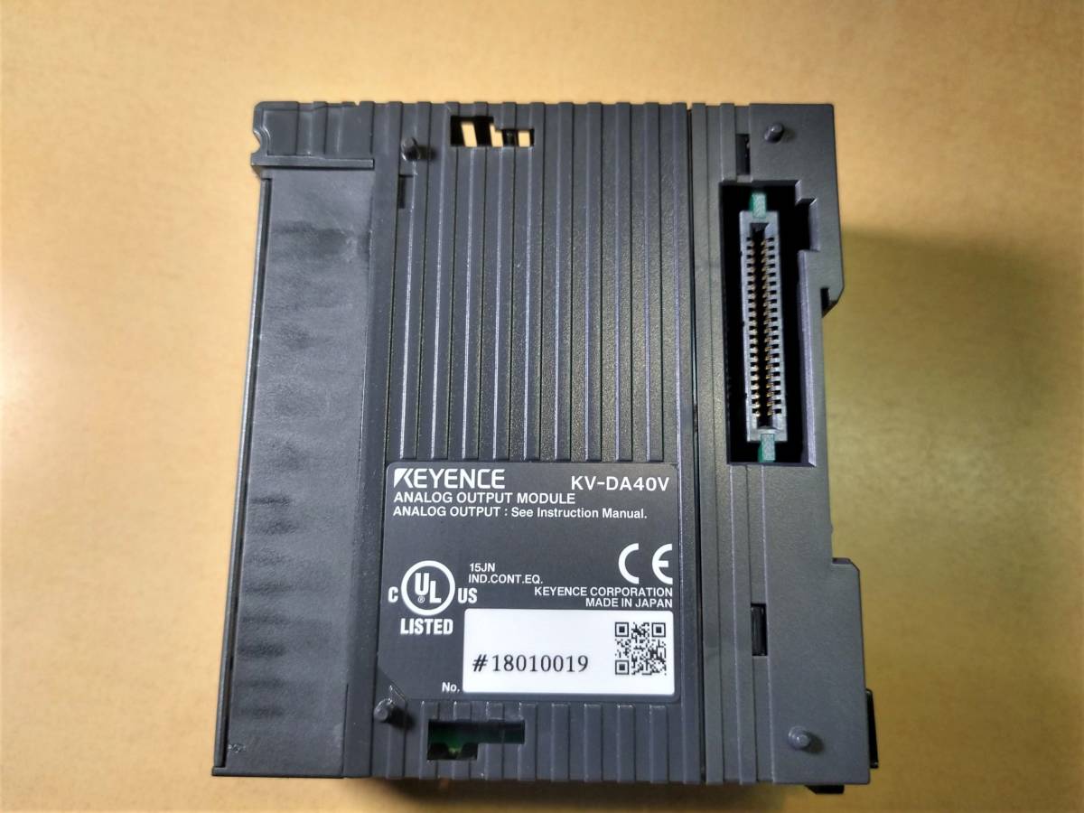 KEYENCE PLCシステム KV-DA40V アナログ出力ユニット 数時間使用 KEYENCE PLCシステム KV-DA40V アナログ出力ユニット 数時間使用