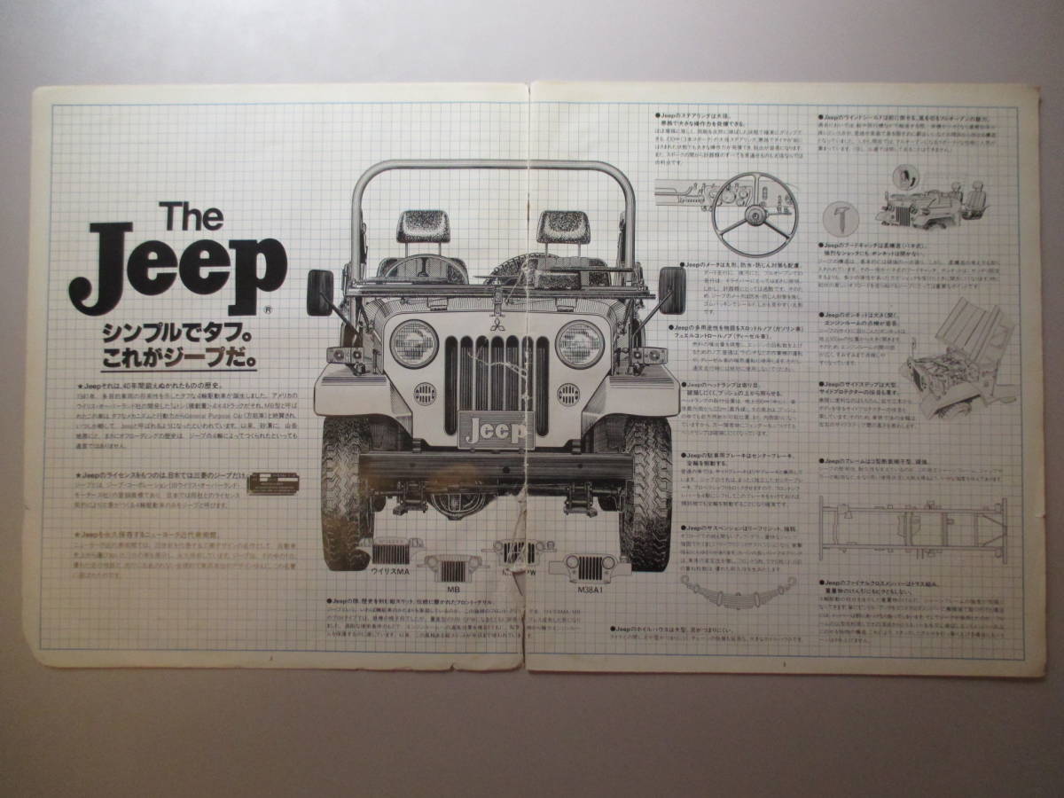 三菱 Jeep ジープ カタログ パンフレット 1981年 昭和56年_画像3